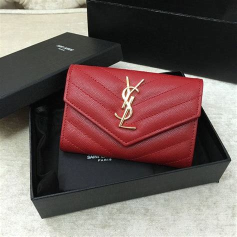 red ysl wallet bag|farfetch YSL wallet.